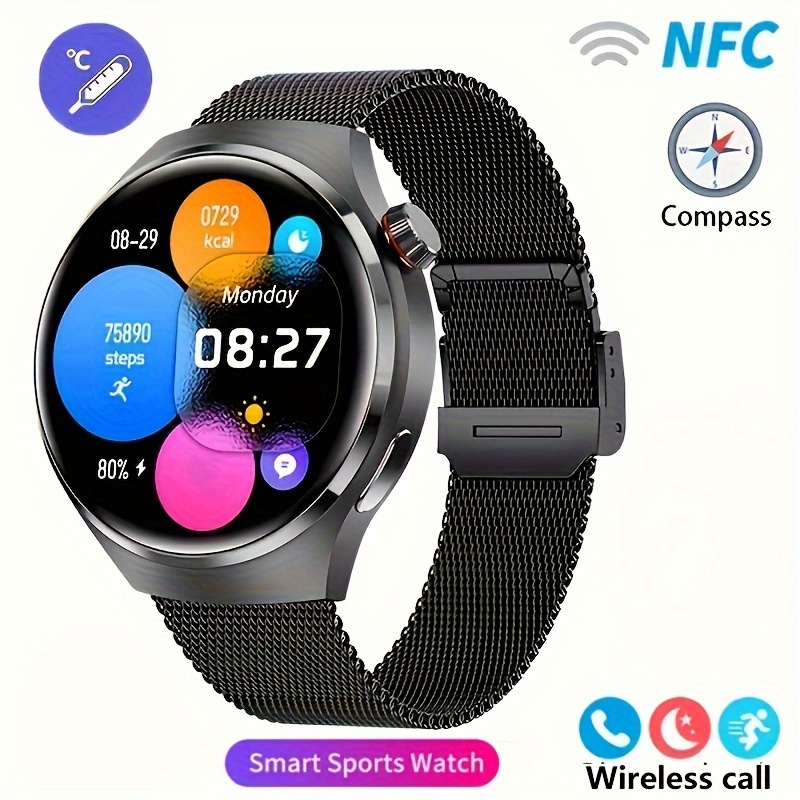 2023 New Smart Watch Men GT4 Pro 360*360 HD Screen Heart