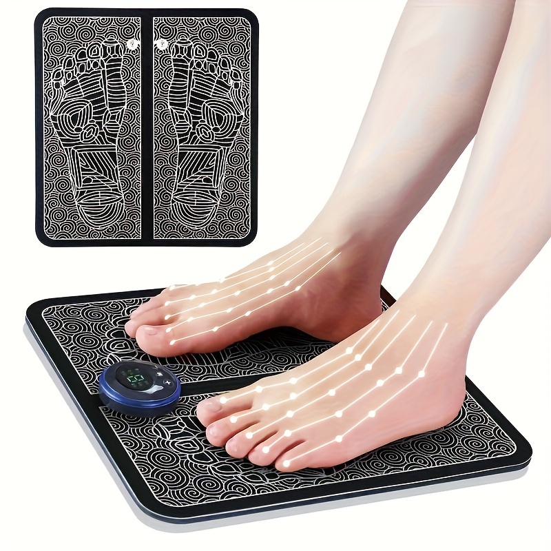 YOBEYI Foot Massage Mat Acupressure Mat Foot Reflexology Walking Toe Plate  Massage Pad Bathroom Mat Yoga Mat Anti-Slip Mat Outdoor Game 2 PCS (Yellow)