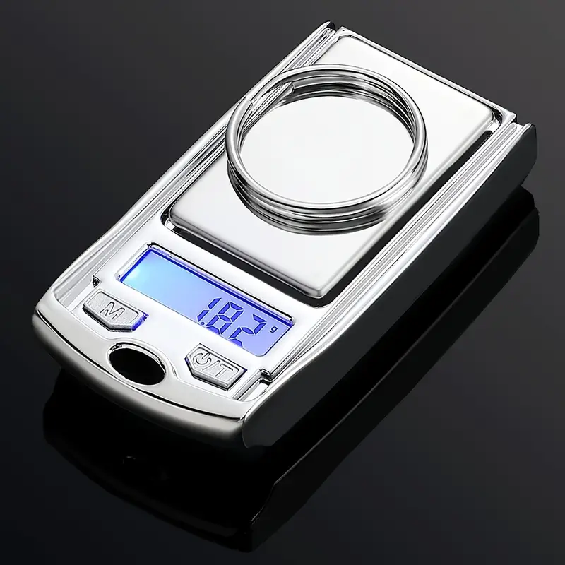 Weluvfit Mini Digital Pocket Scale - Precision Portable Gram Scale With Lcd  Display - Perfect For Jewelry, Herbs, Food, Gemstones, And Medicine - Car  Key Shape - Battery Included - Temu