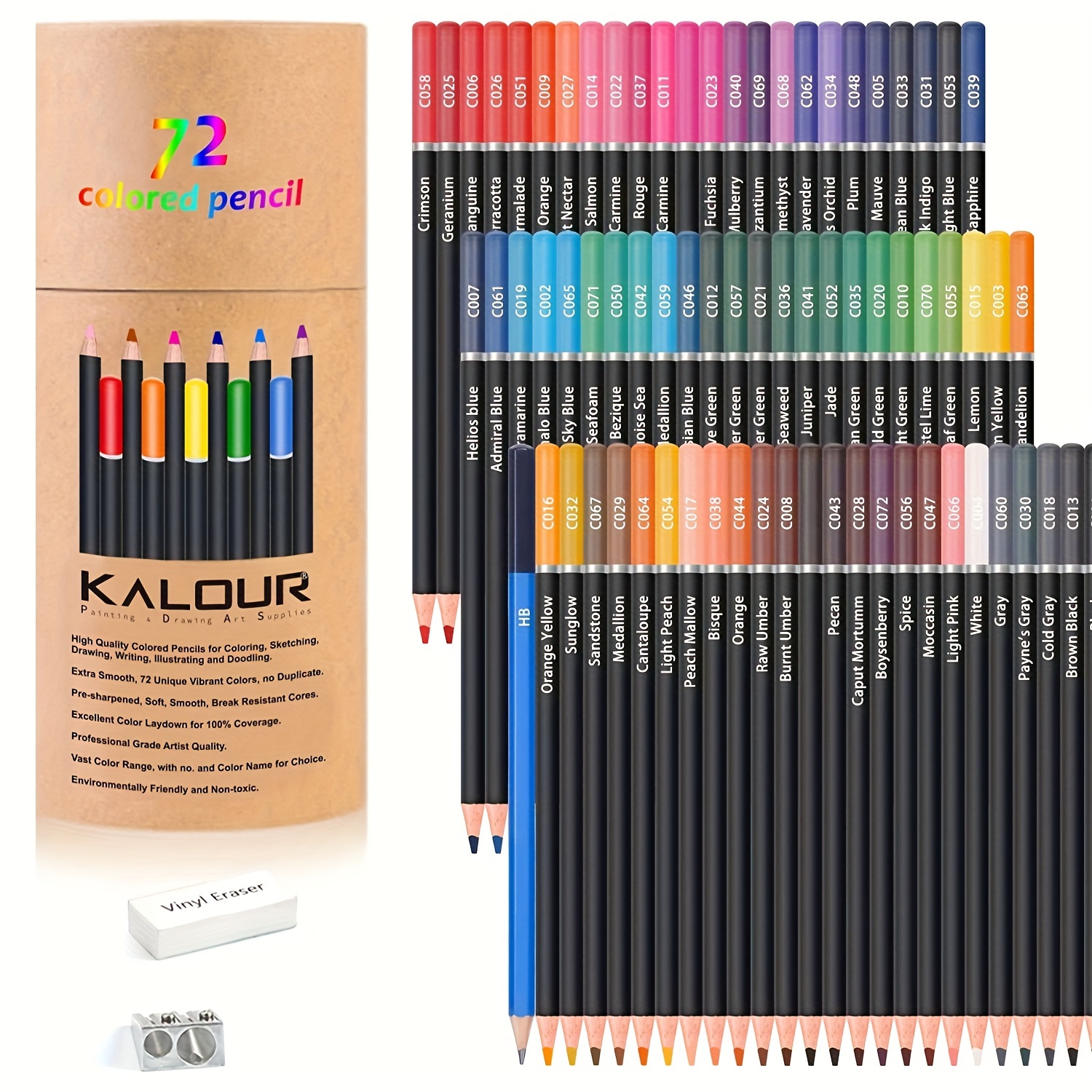 Colored Pencils For Adult Coloring Book, Colors,artists Soft Core