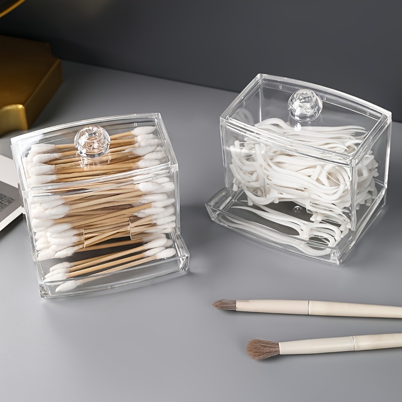 Boîte de rangement pour coton-tige Portable mini-coton-tige porte-boîte à  cure-dents