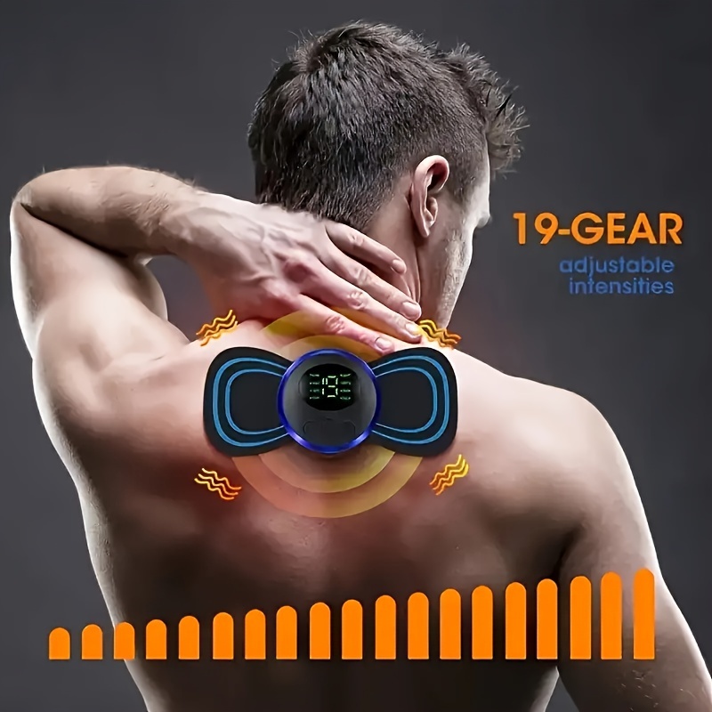 6 Heads Smart Electric Neck And Back Pulse Massager, Tens Wireless Heat  Massage Machine - Temu United Arab Emirates