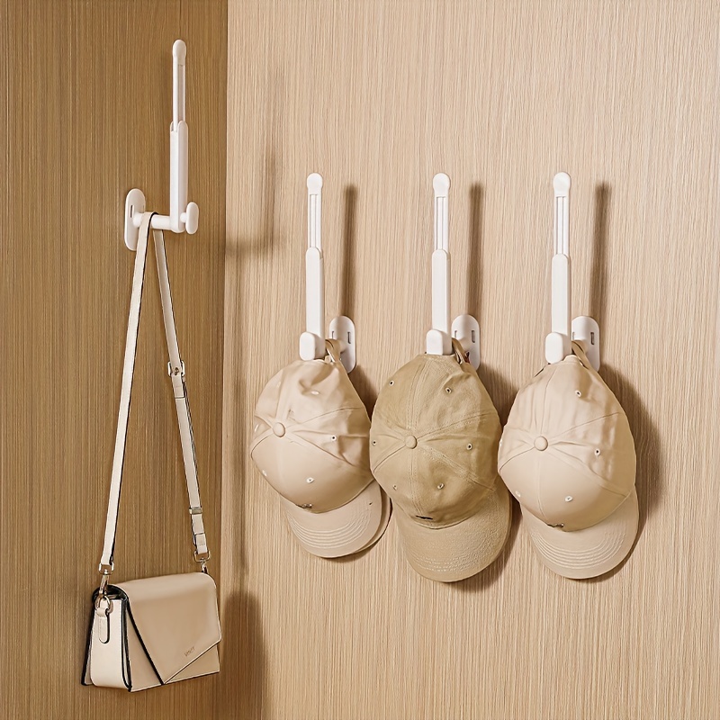 Multifunctional Wall Mounted Hat Rack Retractable Self - Temu