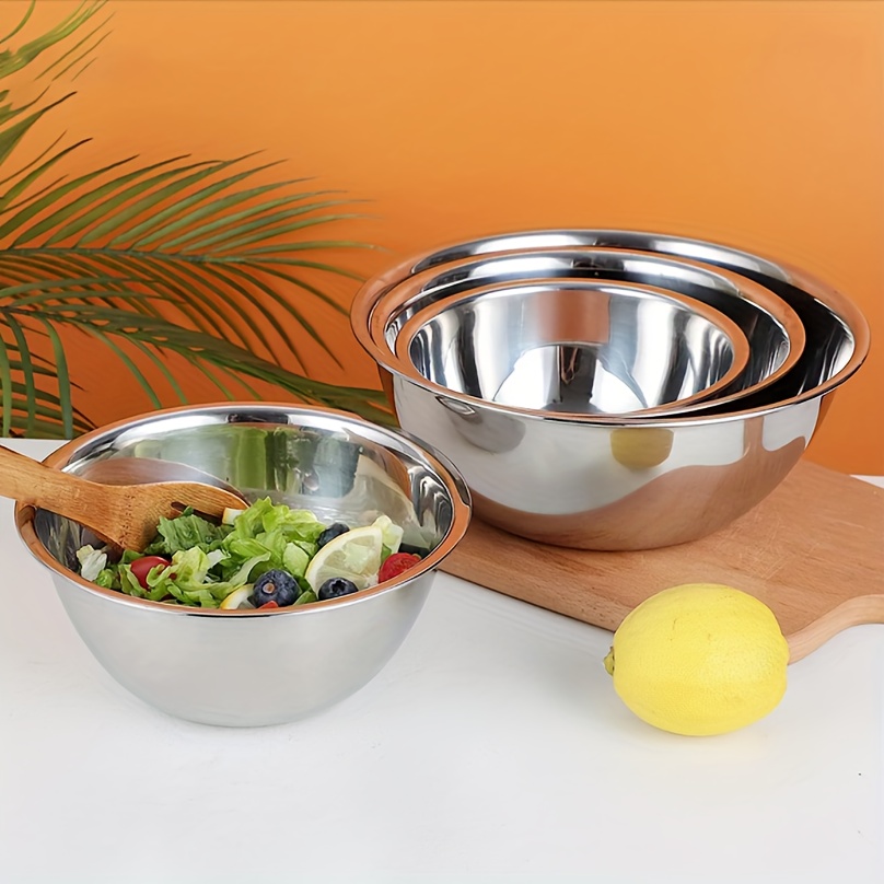 Stainless Steel Mixing Bowls, Salad Mixing Bowl Set,, For Food