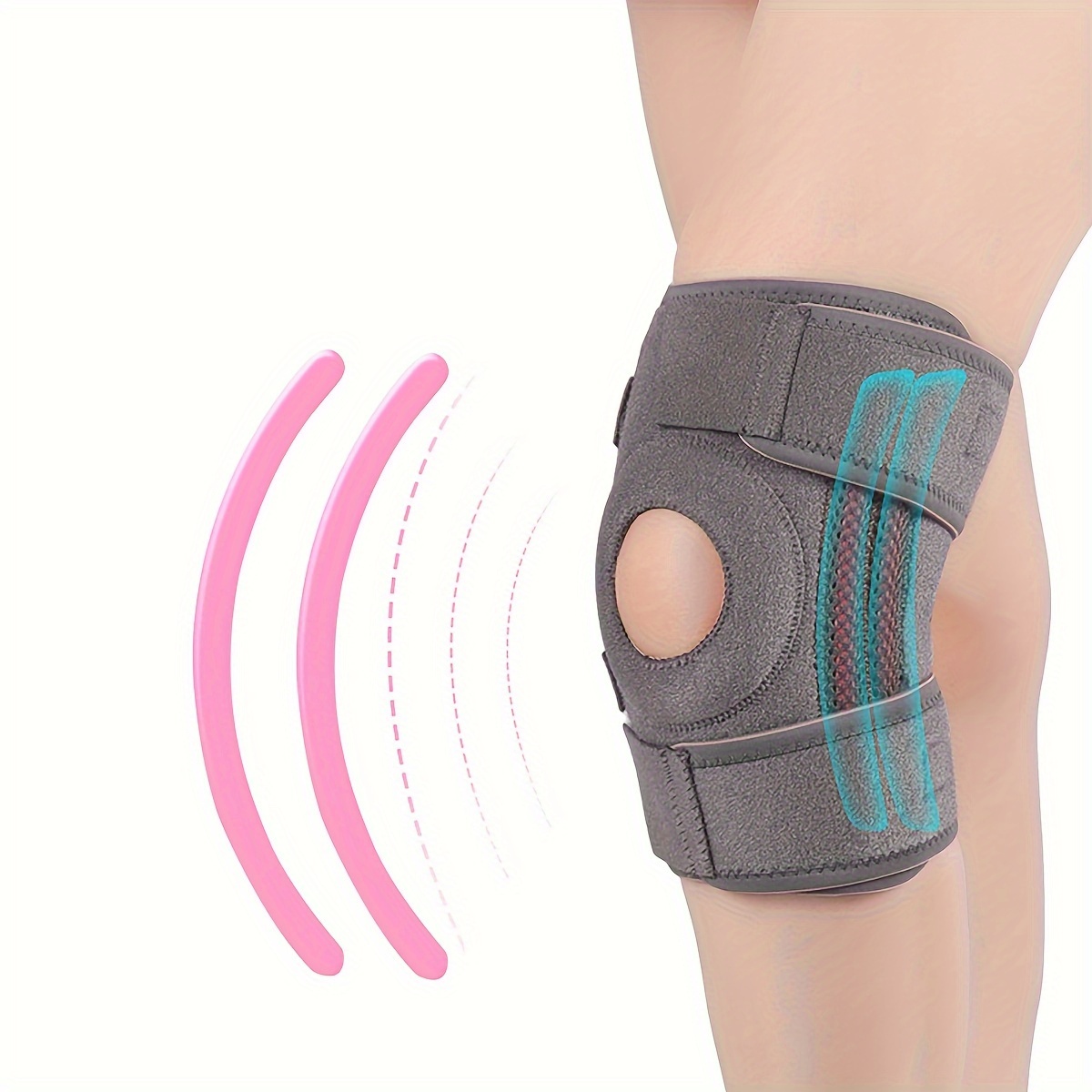 Big Clearance! Adjustable Knee Brace Support - Relieves ACL, LCL, MCL,  Meniscus Tear, Arthritis, Tendonitis Pain. Open Patella Dual Stabilizers  Non