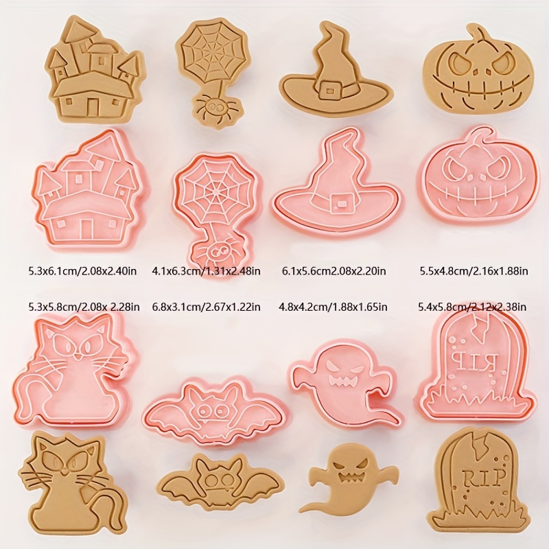 Cartoon Halloween Cookie Cutters Perfect For Baking Candy - Temu
