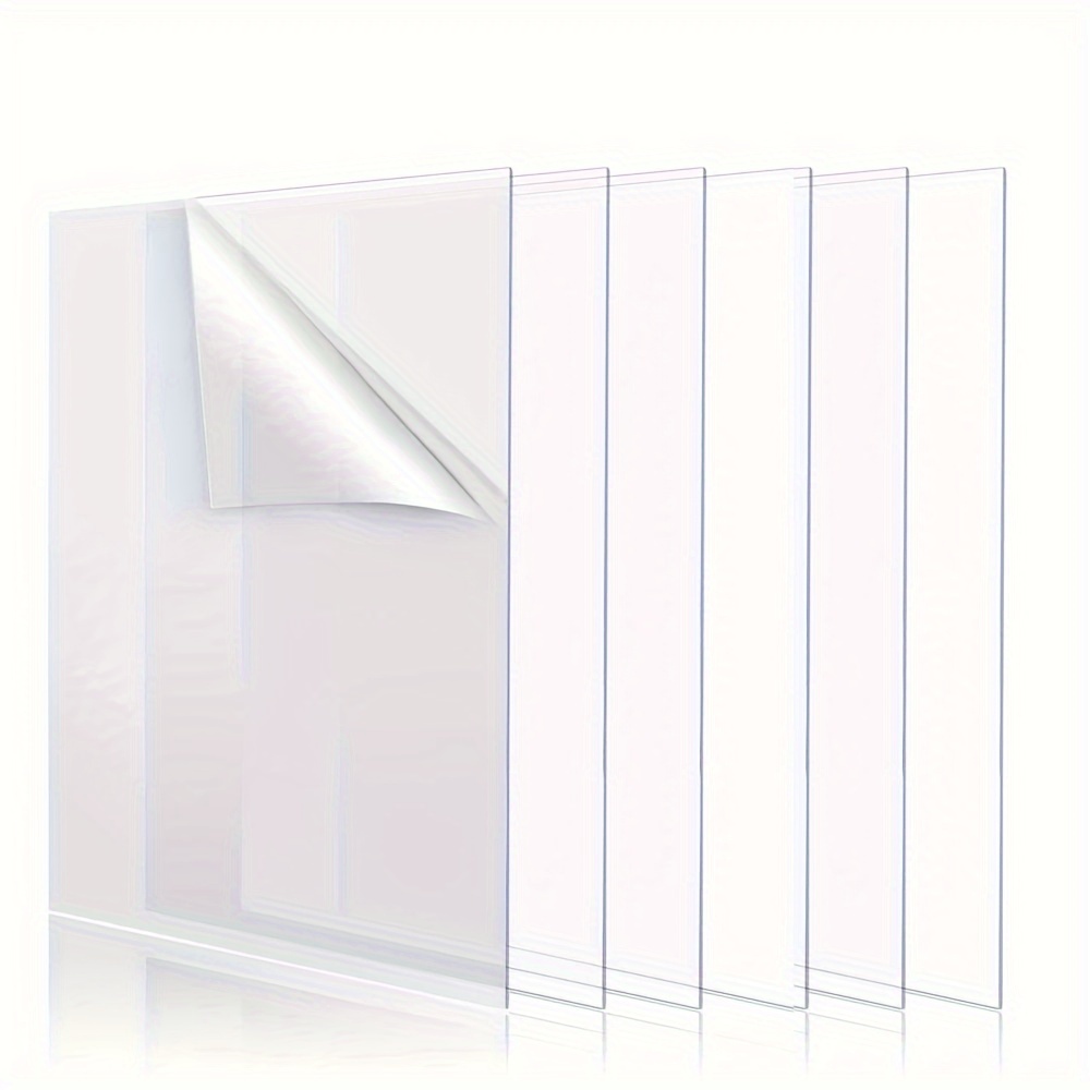 12 Pack 8 x 12 Clear Acrylic Sheets 2mm Thick Transparent Cast Plexiglass  Plastic Sheets Clear Plastic Acrylic Boards Panel Glass Replacement for