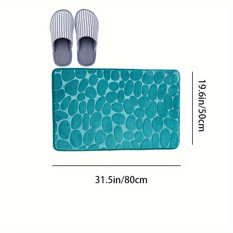 bathroom rug Pebble turquoise