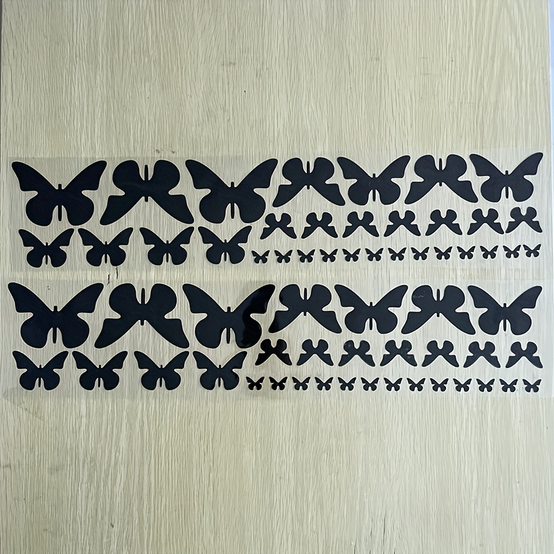 Pegatina mariposa en vinilo adhesivo para coche  Stencil patterns, Stencil  designs, Stencil art