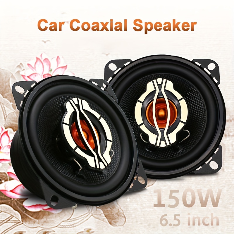 Haut-parleurs de voiture - Tweeters de dôme Mylar 30 mm - 120W Max - haut- parleurs coaxiaux - Ensemble de haut-parleurs 16,5 cm (CDS6)