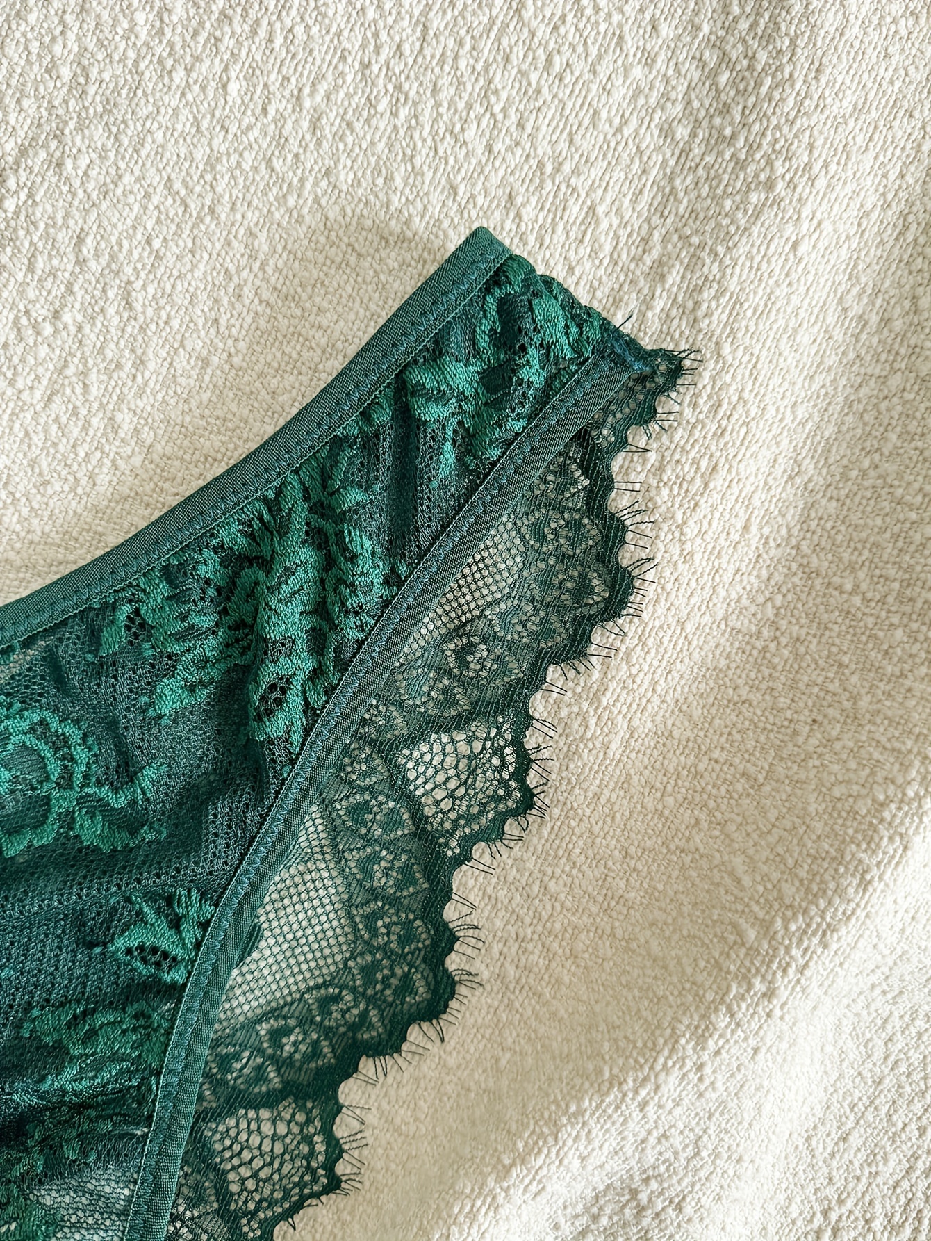 Plain Green Semi Sheer Lace Bra Panty Underwire Elegant - Temu