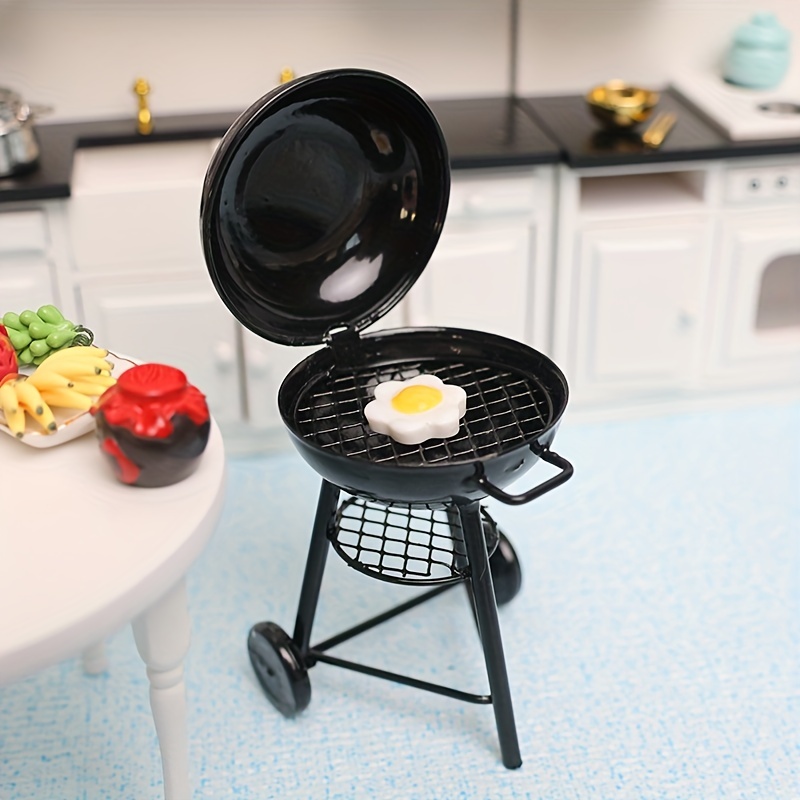 Miniature Simulated Black Barbecue Small Oven Dollhouse Toys Miniature  House Mini Cooking Appliances Outdoor Grills Mini Kitchen Cookware Mini  Kitchen Playing Prop - Temu