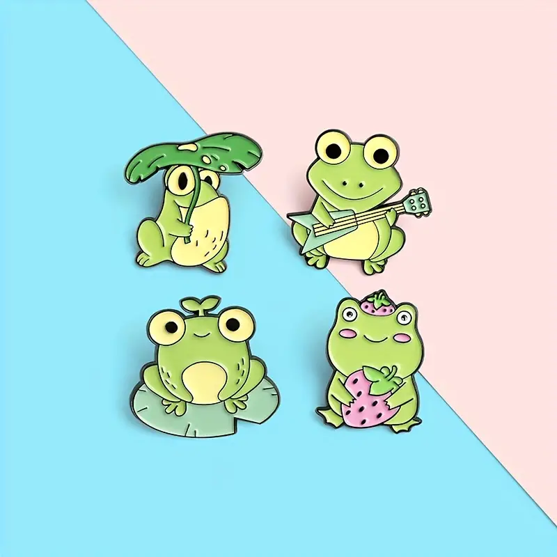 Cute Frog Brooch Pin For Backpack Clothing And Hat Fashion - Temu