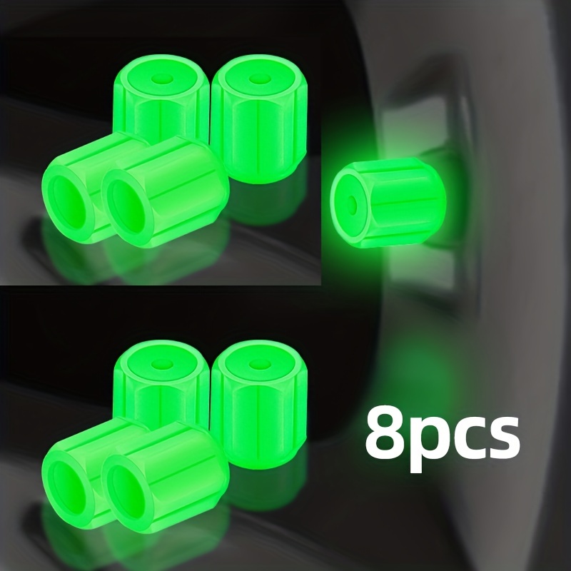 8pcs Integrated Luminous Valve Cap for Car Motorcycle Tire
