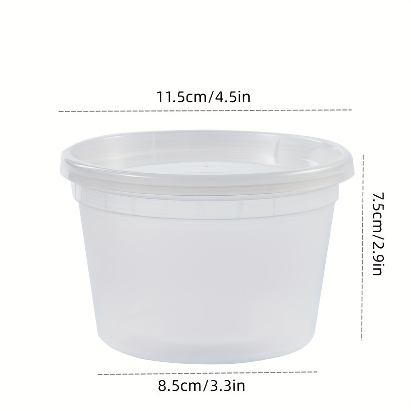 Plastic Deli Containers With Lids, Meal Prep Containers, Plastic Take Out  Bowl, Bpa Free, Stackable, Leakproof, Microwave, Dishwasher, Freezer Safe -  Temu