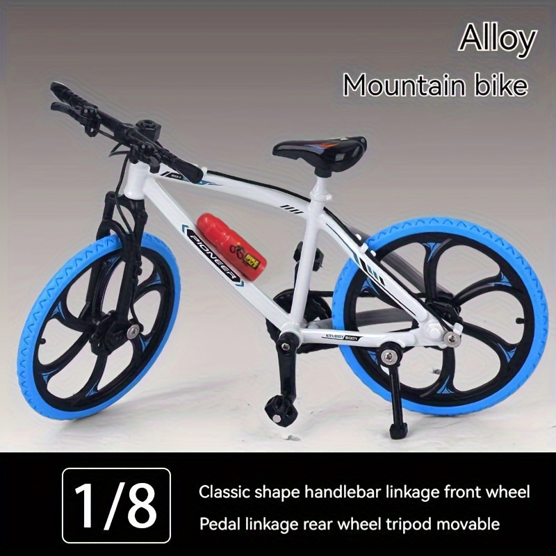 Modèle de vélo en alliage, jouets de vélo de montagne de véhicules de vélo  de course de doigts, jouet de modèle de vélo d'équitation miniature 