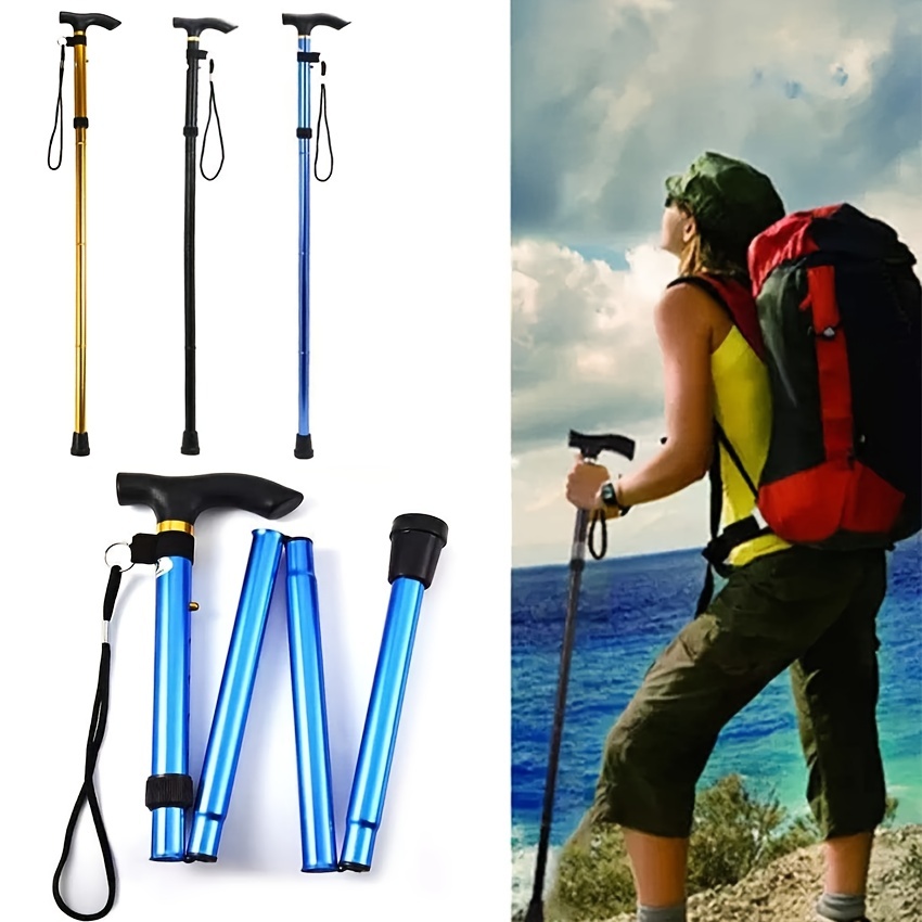 Retractable Multifunctional Walking Sticks Perfect For Trekking Climbing  Outdoor Adventures - Sports & Outdoors - Temu