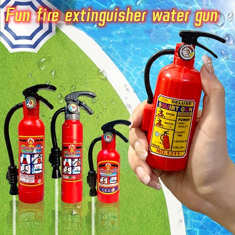 Paquete de 2 extintores de incendios de juguete para niños, pistola de agua  de 470 CC para piscina, playa, juego al aire libre, Halloween, fiesta de