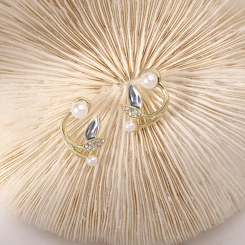 womens elegant faux pearl earrings temperament design jewelry birthday gift details 4