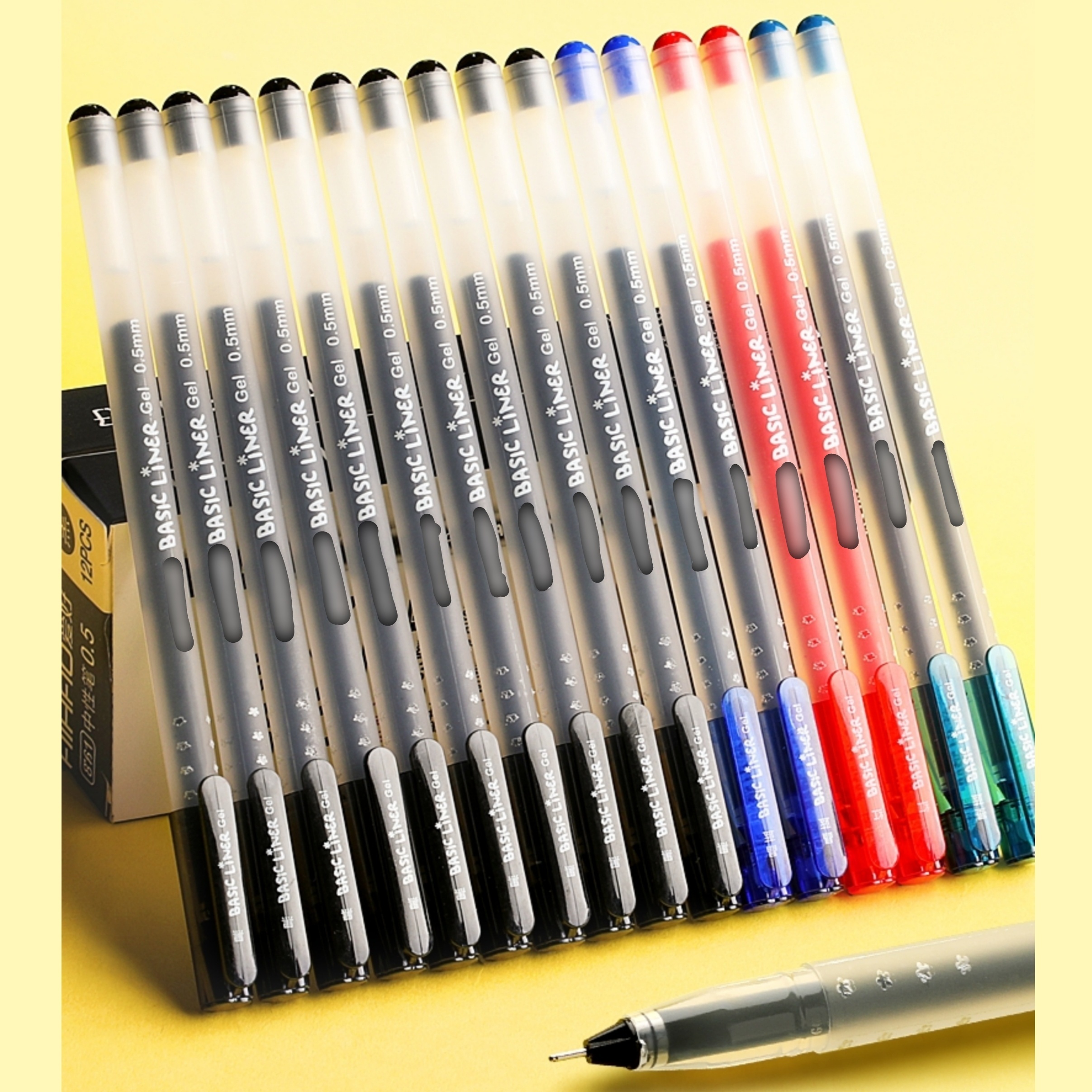 0.5 Black Gel Pen Full Matte Water Pens Writing Stationery Supply