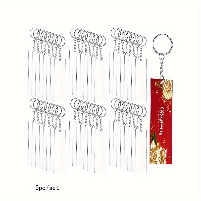 Acrylic Keychain Blanks, Round Clear Keychains For Vinyl Kit With