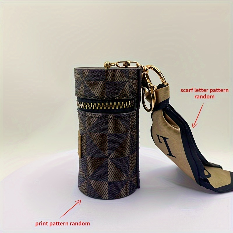 Fashion Windmill Pattern Mini Lipstick Bag, Lightweight Cylinder Type  Pendant With Keychain, Perfect Bag Accessories - Temu