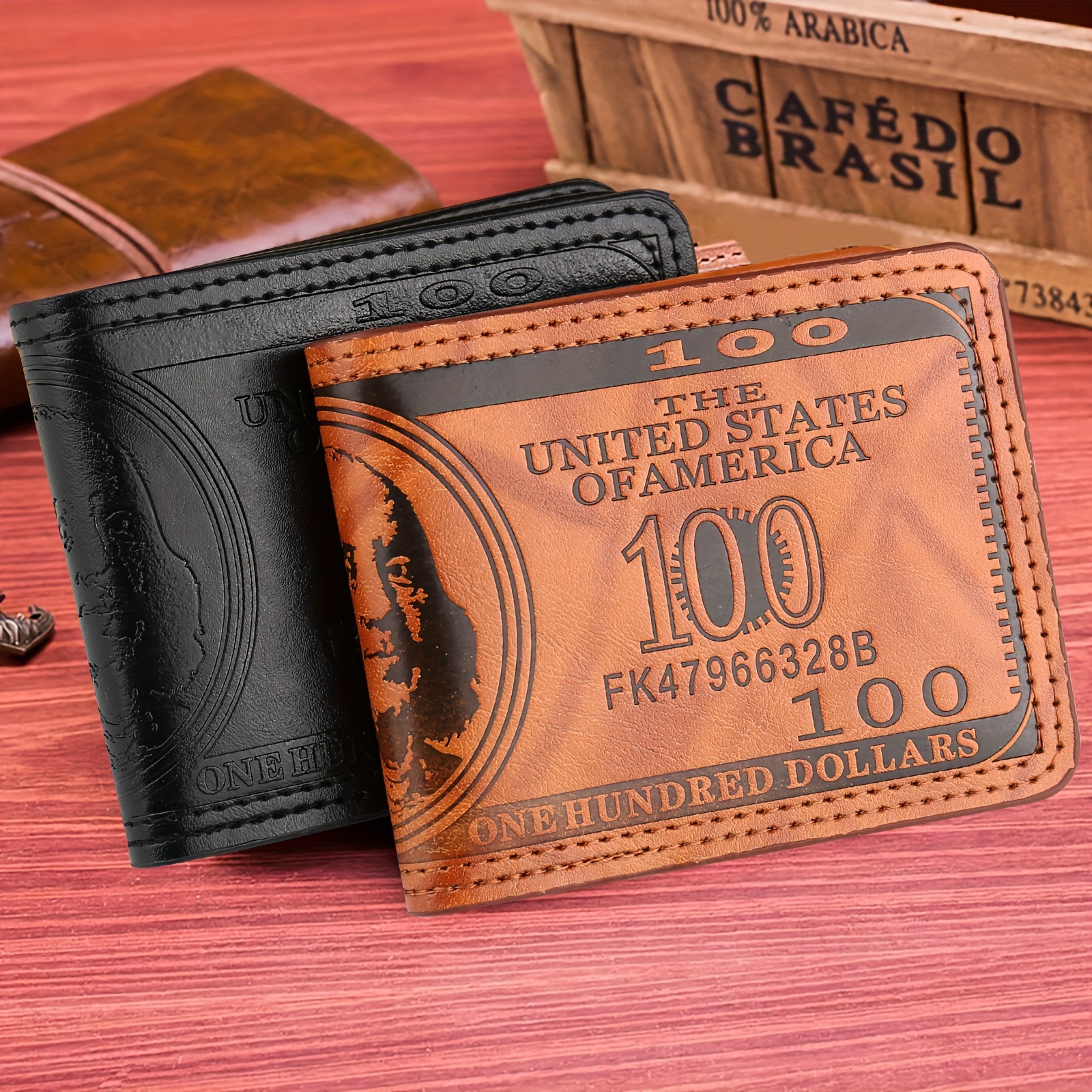 Corgi Puppy Wallet PU Leather Bifold Wallet Purse Coin Pocket Card Holder  Money Clip for Women Men