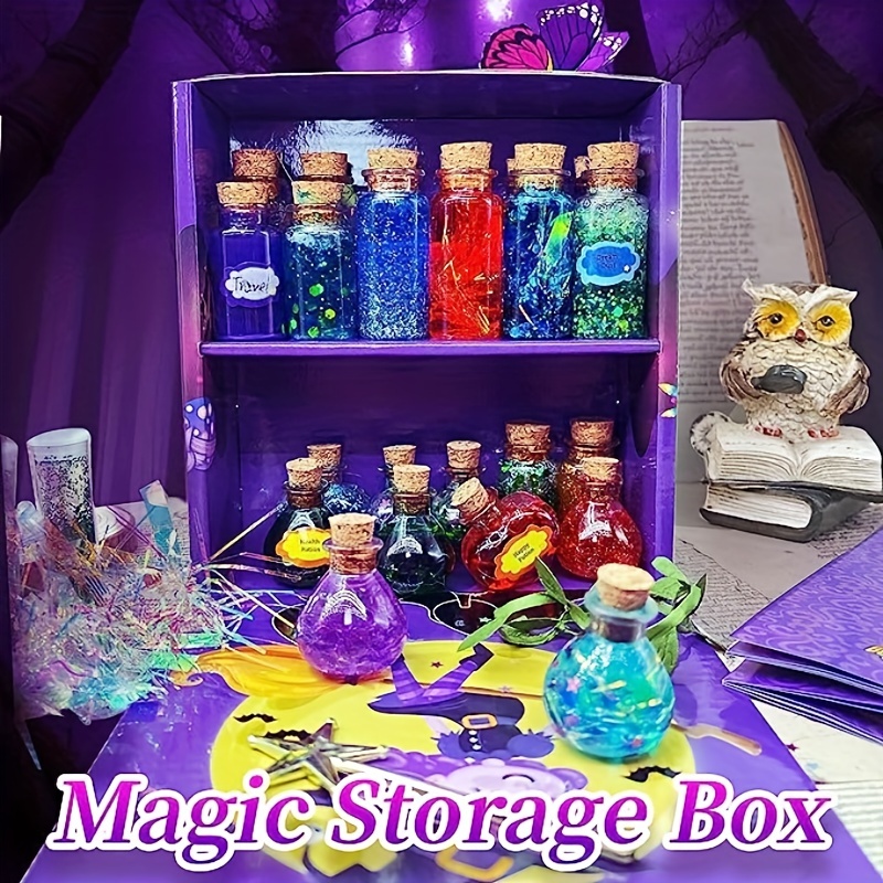 MULEVIP Kit Potion Magique Enfant,Kits de Potions de Fées avec 24  Bouteilles Magiques,Cristaux d'énergie,Papillons,Pendentif,Potion Magique  Cadeaux Créatifs Bricolage pour Filles de 6 à 12 Ans : : Jeux et  Jouets