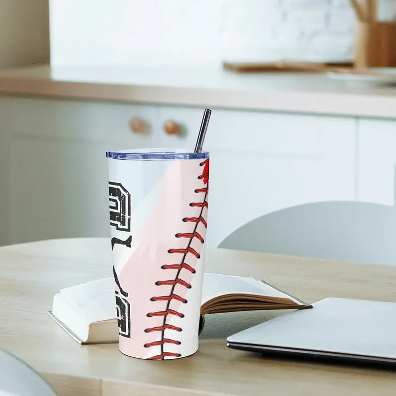 Let's Play Baseball On Sunday, A Gift For A Hard-working Friend Cup With  Lid, Double Wall Vacuum Insulated Travel Coffee Mug - Temu