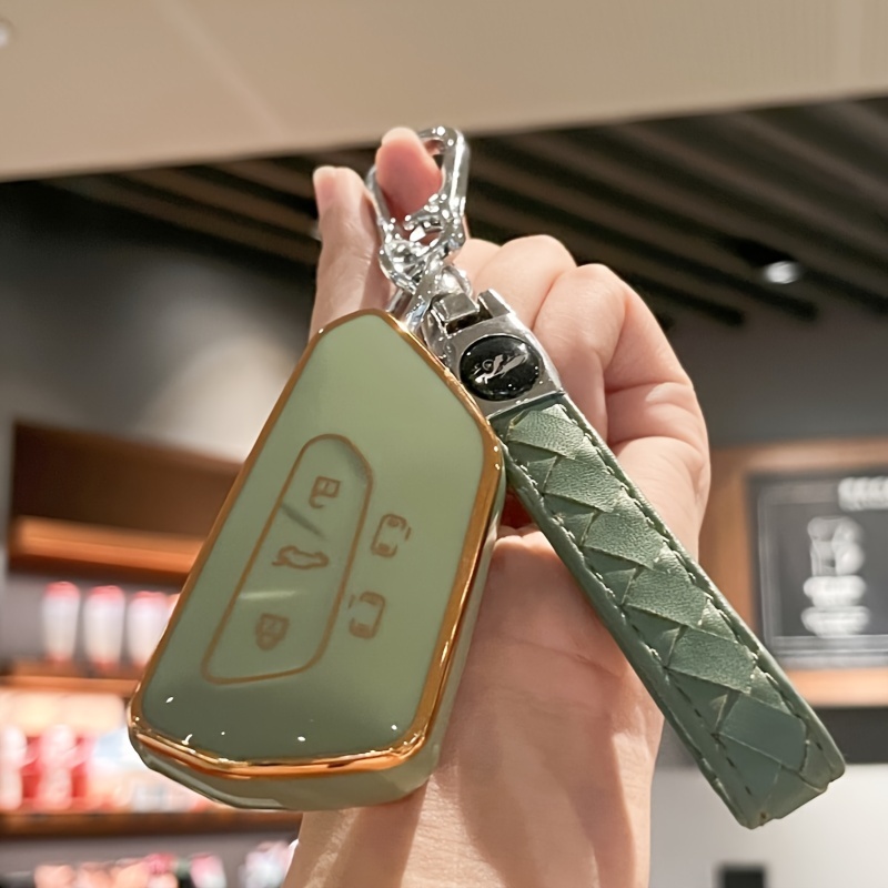 Schlüssel Fob Abdeckung Mit Lanyard Schlüssel Kette Für Für Golf 8 ID4 Für  Sitz Für Leon MK 4 Für Skoda Für Octavia Smart Key - Temu Austria