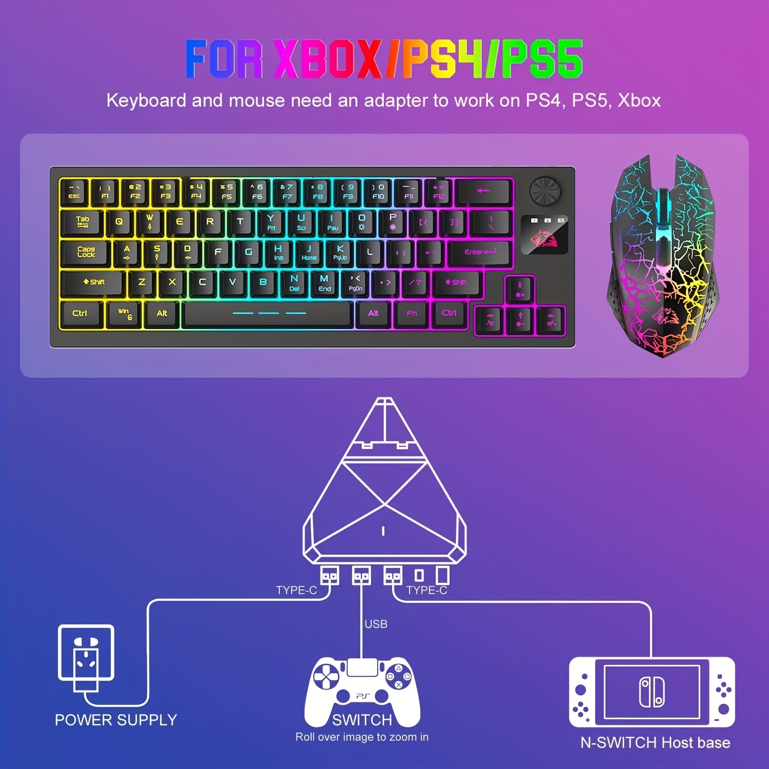 Teclado y raton inalambrico best sale para ps4