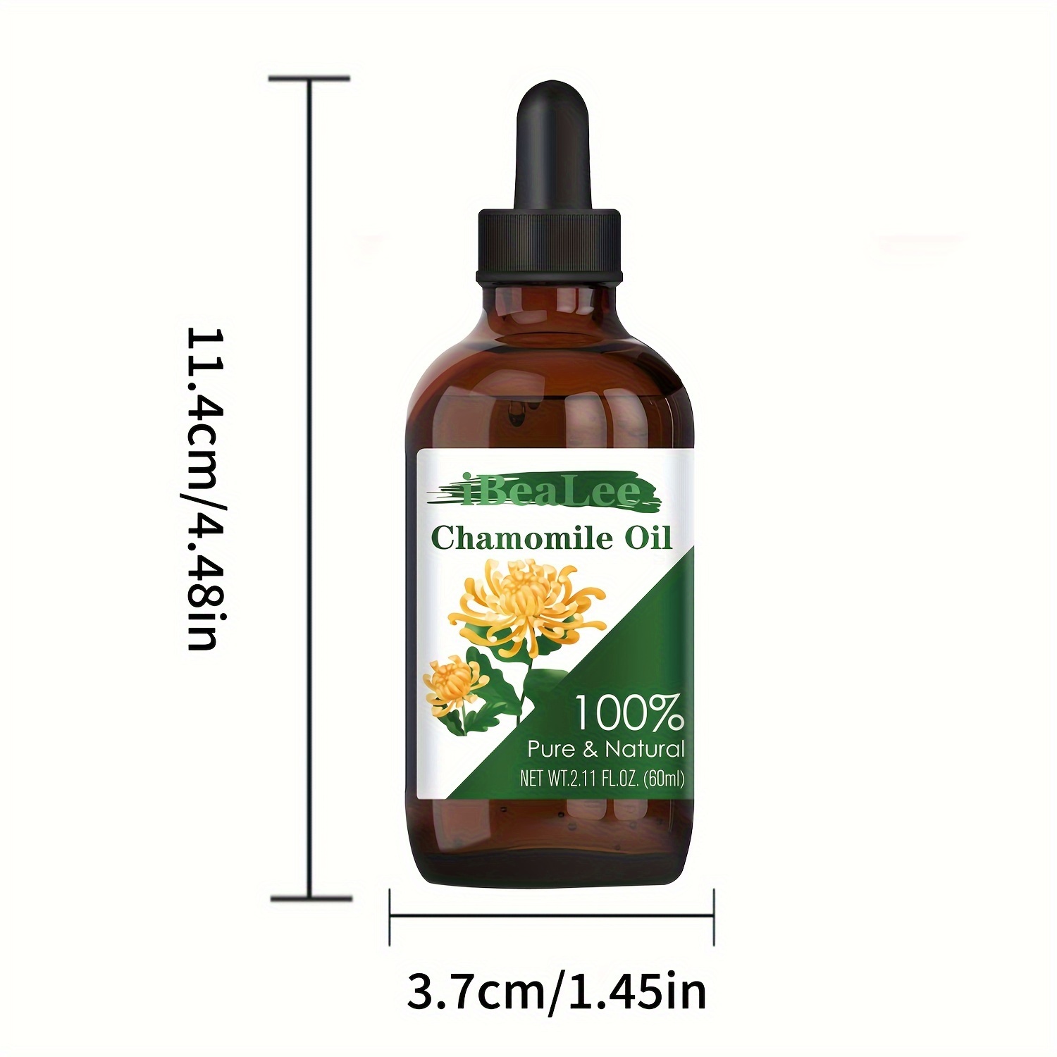 60ml Chamomile Essential Oil- For Face & Body, 2.11 Fl Oz - Aging Defying  Formula For All Skin Types - Deep Nourishment & Hydration