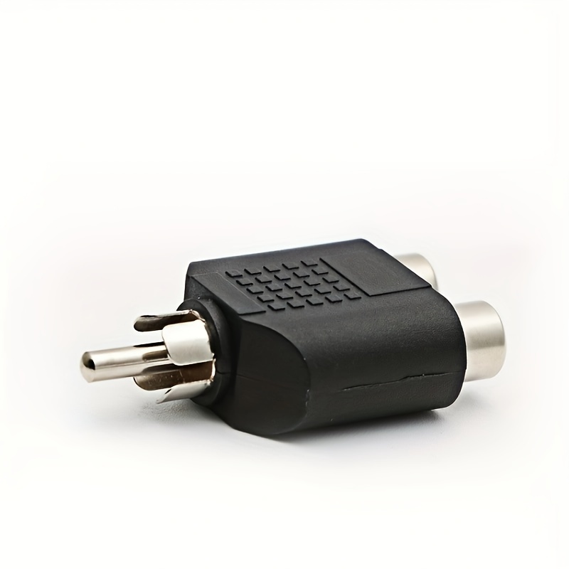 Rca Y Splitter Av Audio Video Plug Converter 1 Male 2 Female - Temu