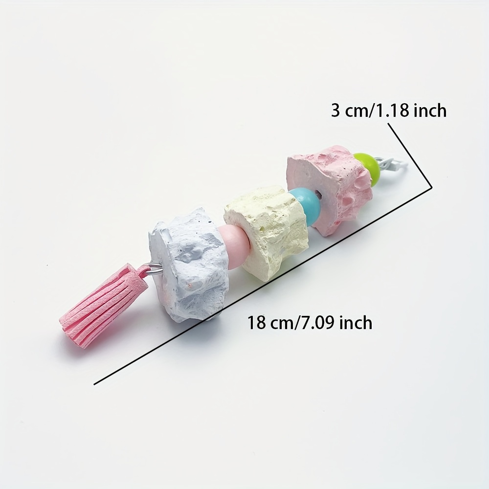 Parrot Chewing Toys Made From And Molar Stones, Designed For Grinding And , Suitable For And , Along With Grass Supplies For Added Nutrition. Random Colors