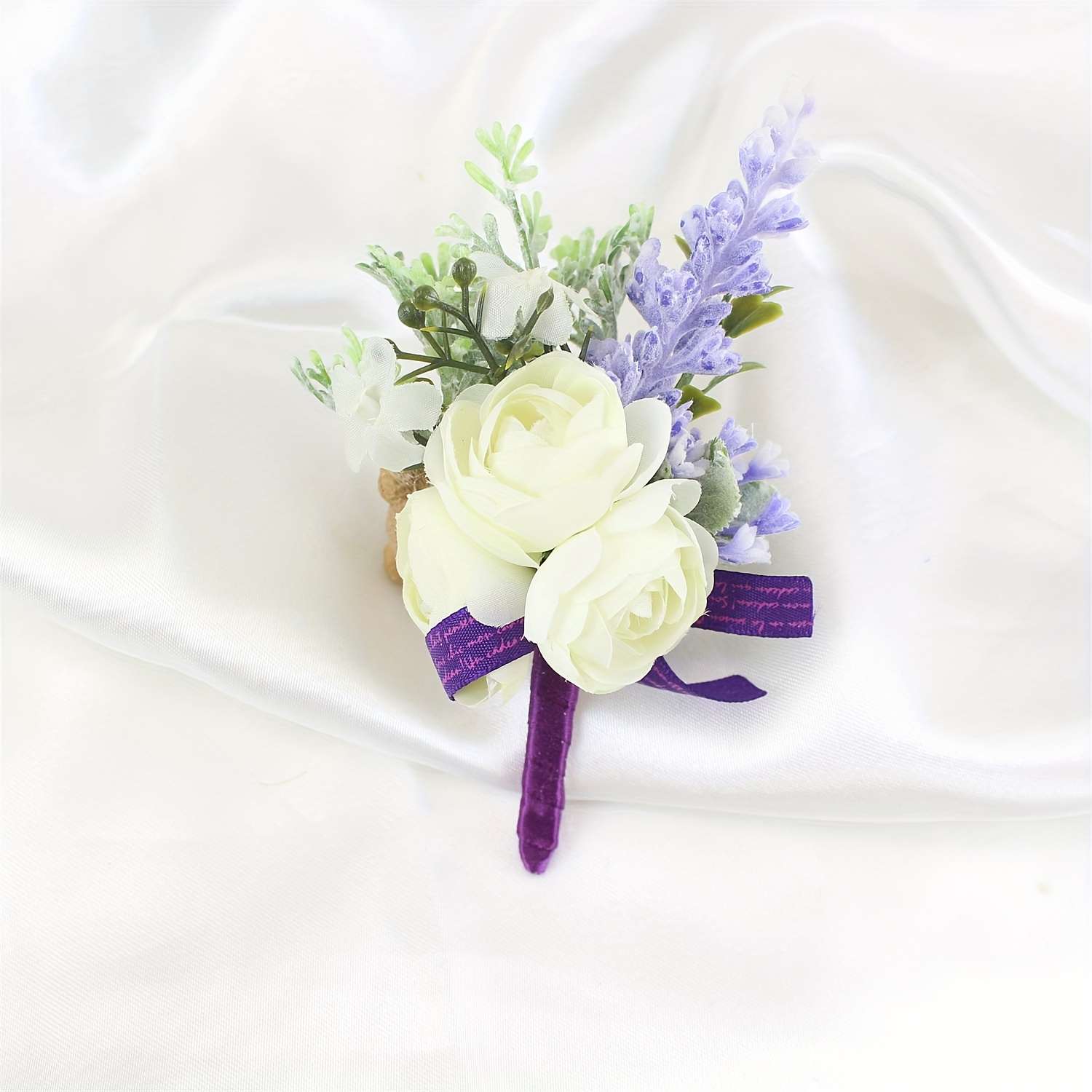 1 6pcs wrist corsage boutonniere set wedding artificial - Temu Germany, image size:1500x1500