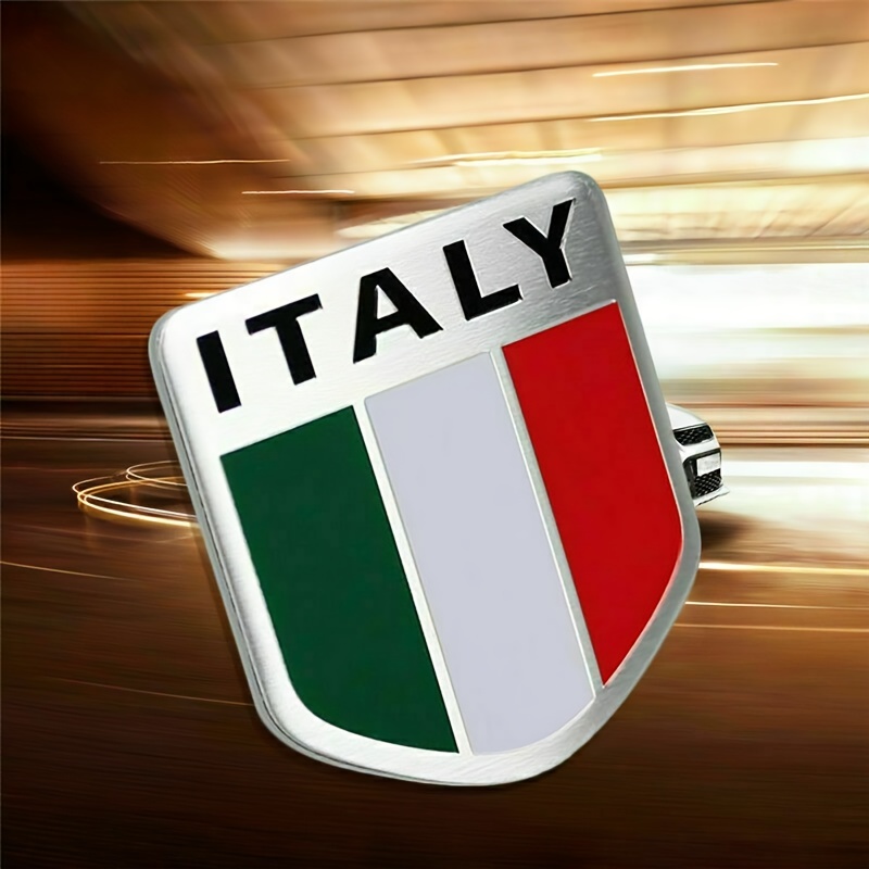 2 Stk Auto Italien Flagge Emblem Italien Aufkleber Motorrad Badge
