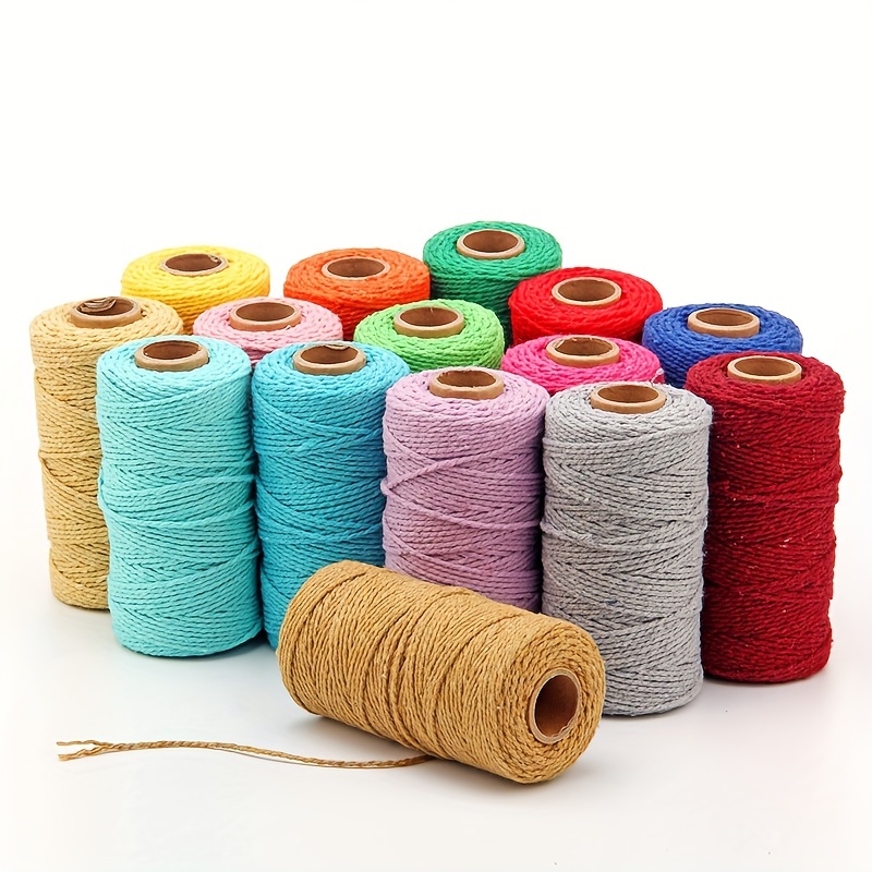 Tri-color Cotton Rope, Christmas Cotton Twine String Rope Cord For