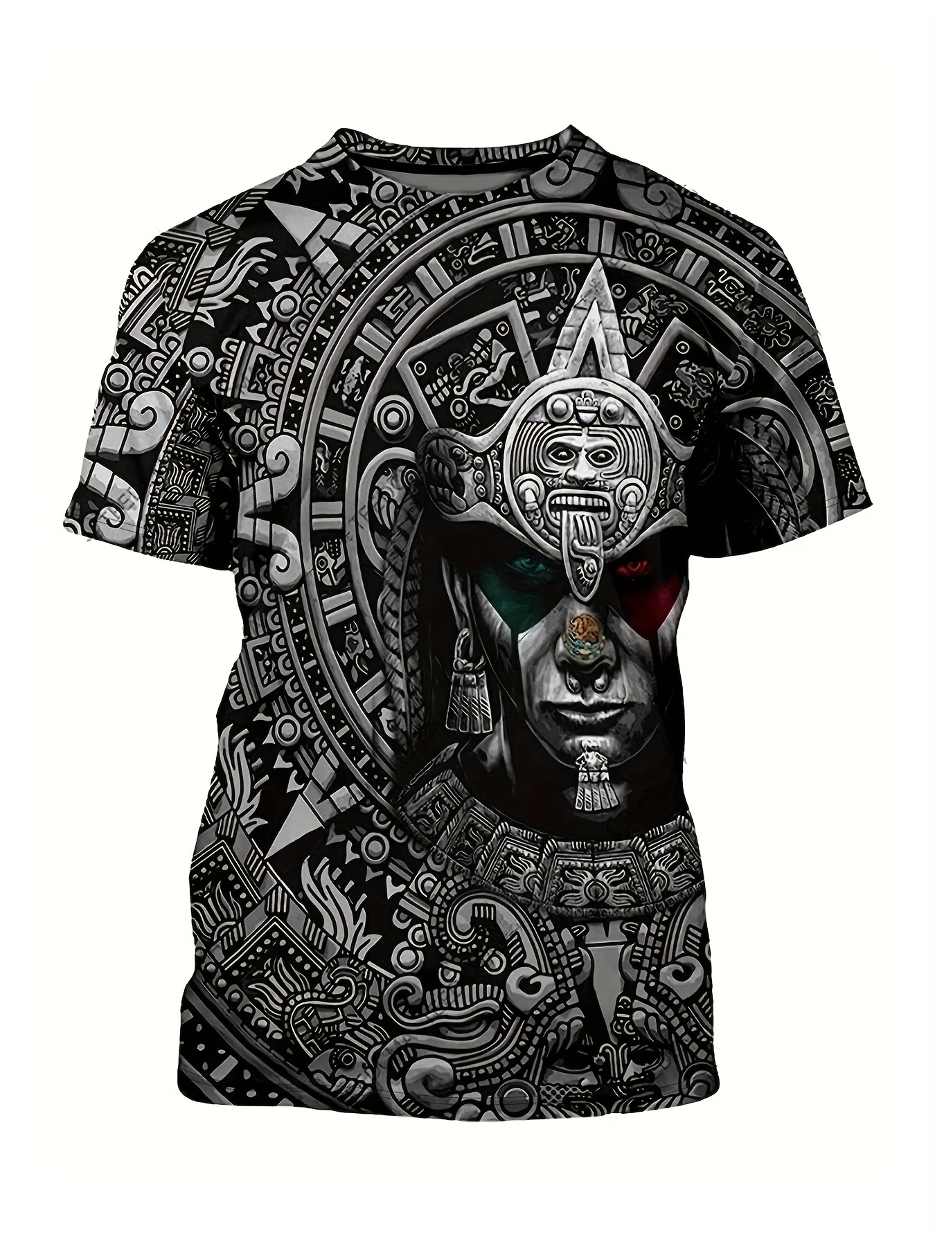 Custom Name Mexico Aztec Warrior Skull Flag All Over Print Baseball Jersey