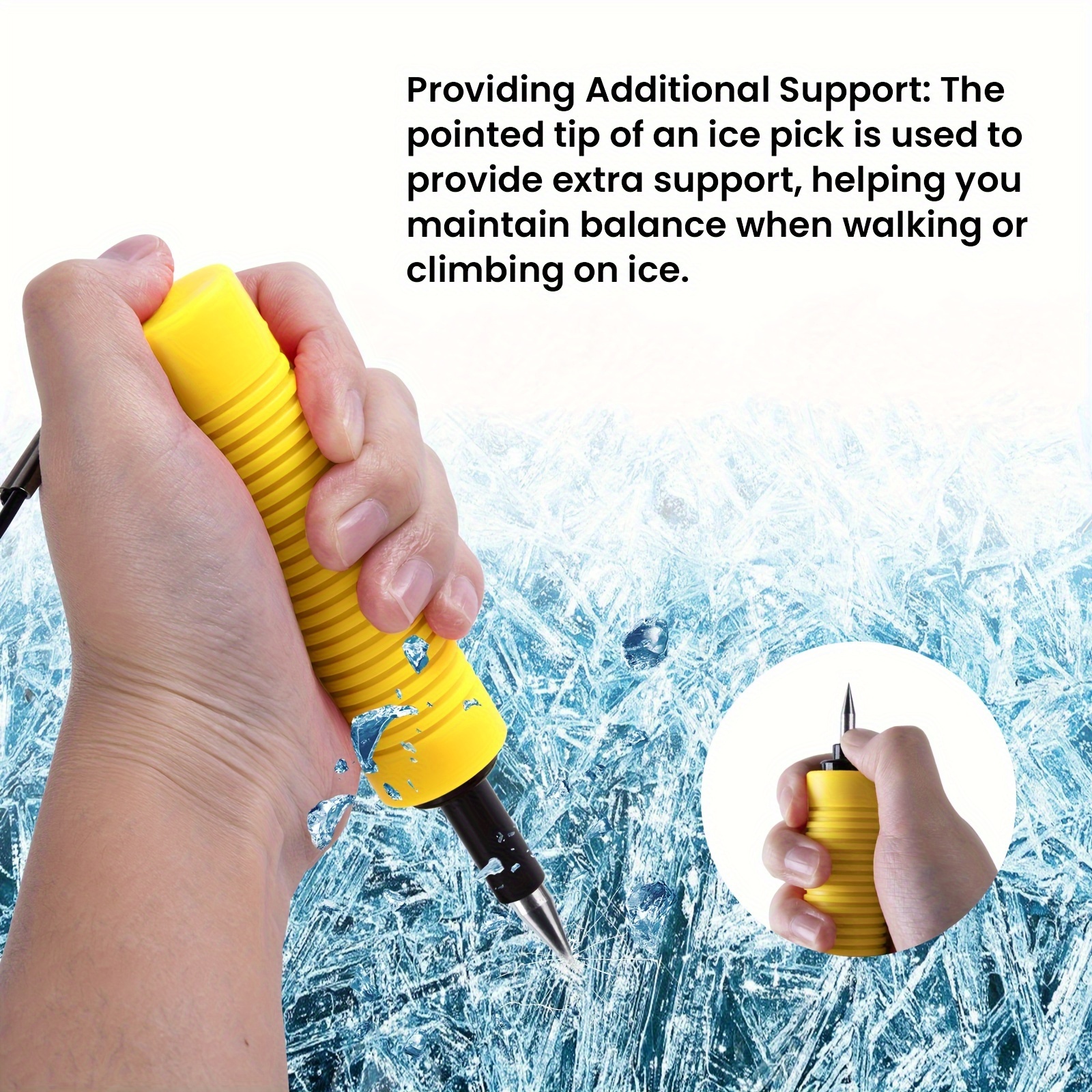 Retractable Ice Safety Pick For Ice Fishing,ice Safety Spikes,ice