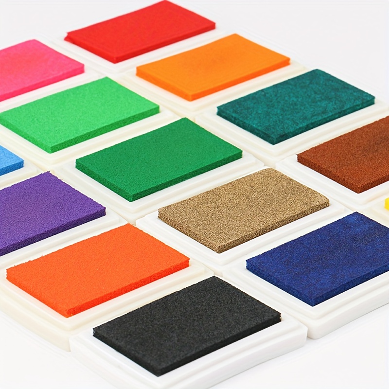 Multi Colors Ink Pad Oil Based Diy Craft For Rubber Stamps - Temu