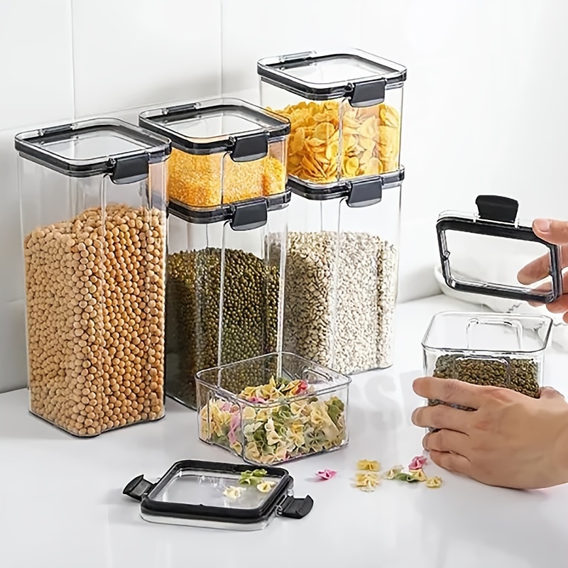 Food Grade Sealed Jars - Transparent Plastic Storage Containers