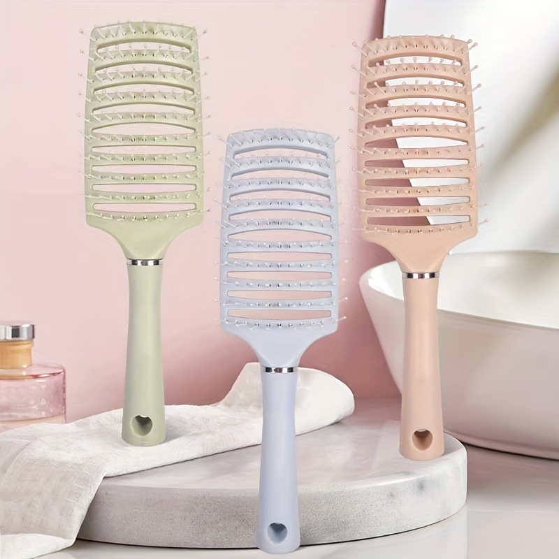Hair Brush, Curved Vented Brush Faster Blow Drying, Paddle