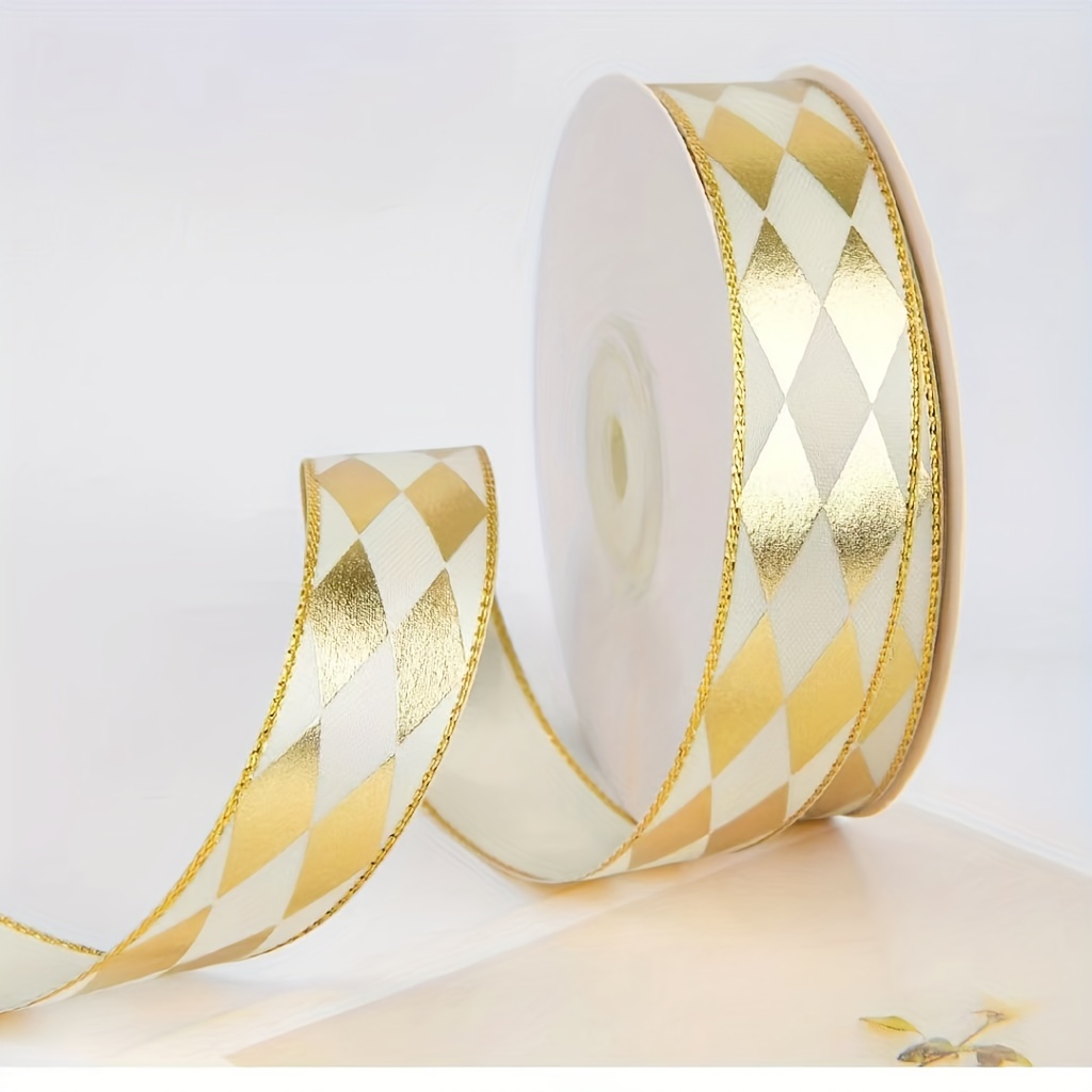 3mm Golden Edge Thin Ribbon Fashion Trend Colorful Ribbon For Gift  Packaging Wedding Decorate DIY Handmade Material Accessories