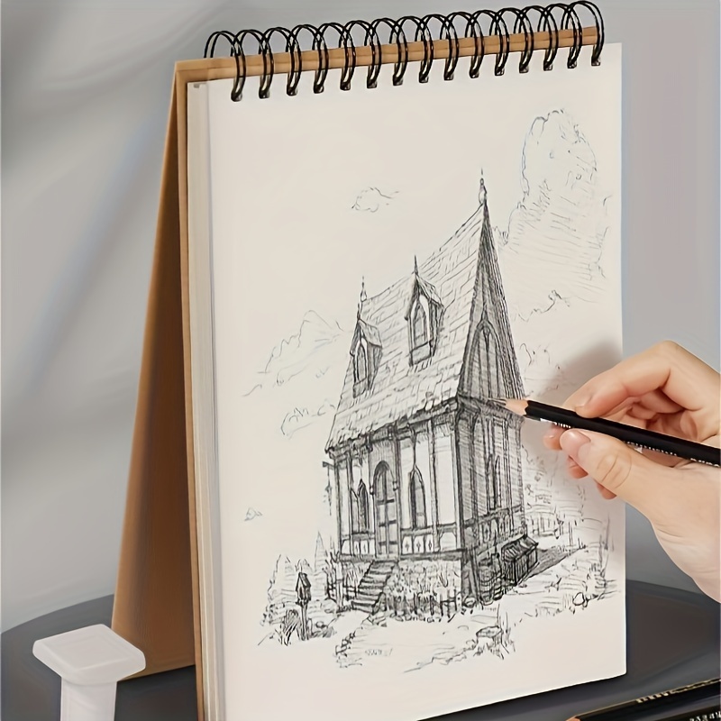 1 Sketchbook With Drawing Paper, Artist Sketchpad, A4 Art Board, 8k16k  Sketchbook With Colored Pencils, Children's Artist Painting Board, - Temu  Australia
