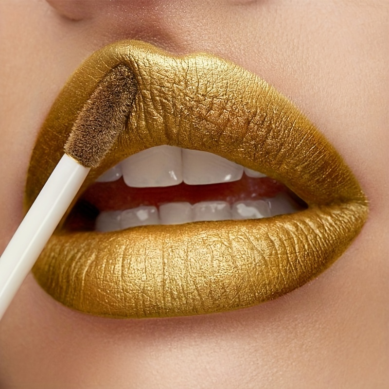 

Luxurious Golden Bar Lipstick: Long-lasting Matte Velvet Finish With Non-fading & Waterproof Properties Valentine's Day Gifts