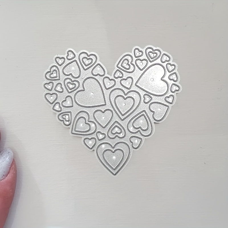 DTTBlue Love Puzzle Metal Cutting Dies Heart Stencil DIY Scrapbooking Album  Paper Valentine's Day Card Embossing Craft Decor - Silver, Hand Tools -   Canada