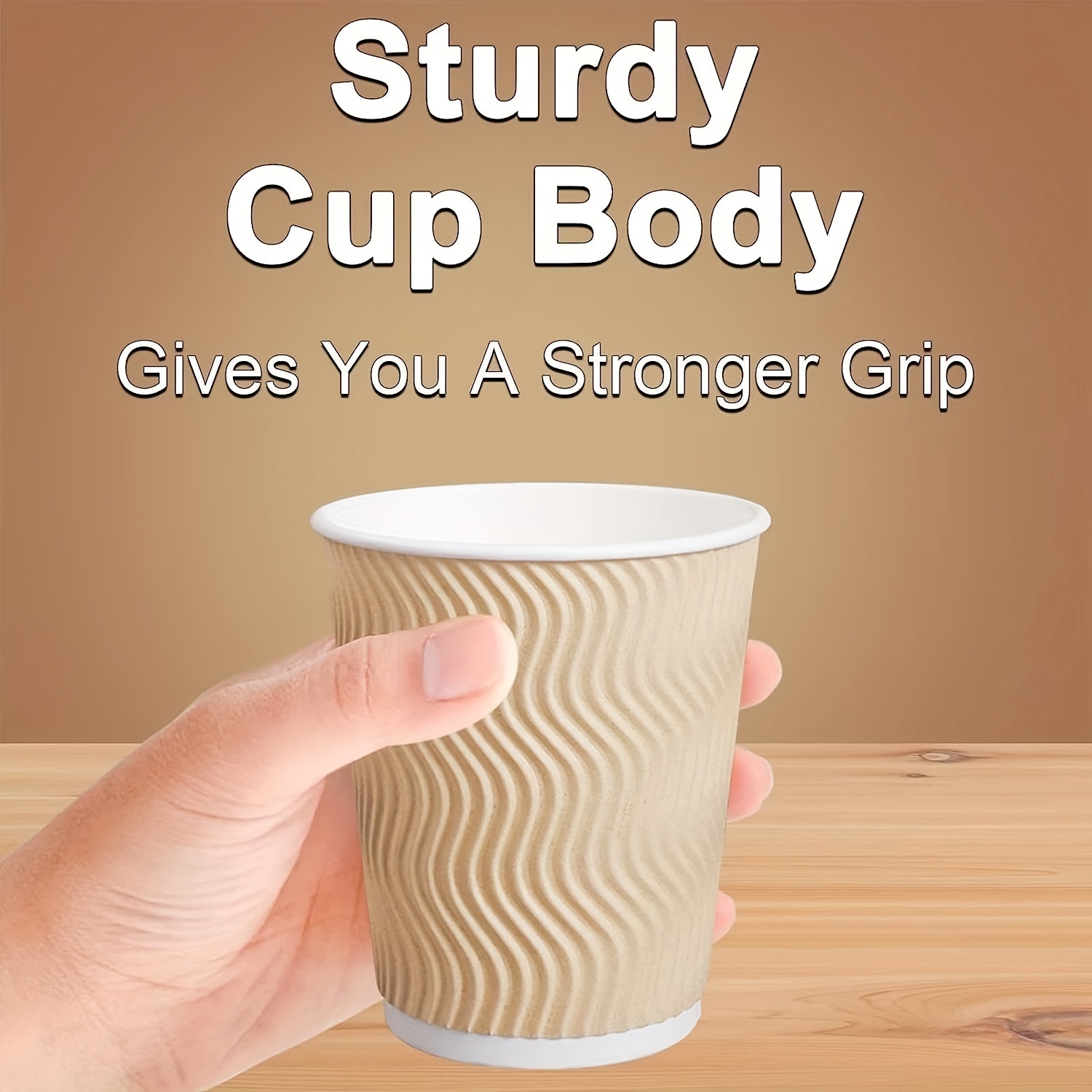 Insulated Disposable Coffee Cups Hot Paper Cups Corrugated Ripple Hot  Beverage Cups For Tea Hot Chocolate Travel To Go Cup Coffee Bar Essentials  - Temu