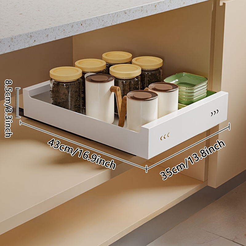 Cabinet Space saving Storage Rack Drawer Pull Out Spice Rack - Temu