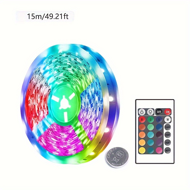 Led Strip Lights Set ( Battery) Rgb Color Dimmable Light - Temu Portugal