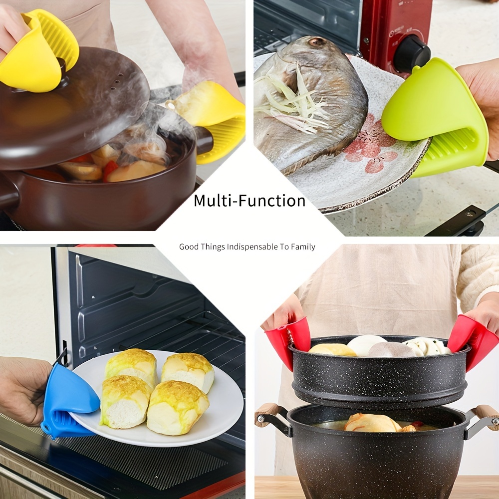 Cilicone Clip, Mini Dishes Oven Heat Insulated Finger Protector, Glove  Silicone Oven Mitts, Pot Holder For Kitchen - Temu United Arab Emirates